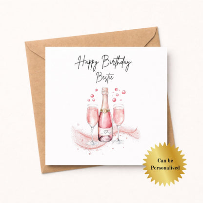 Happy Birthday Bestie Card for Her