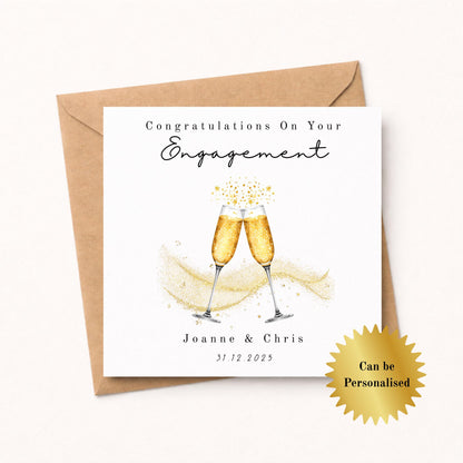Personalised Engagement Card – Congratulations on your engagement
