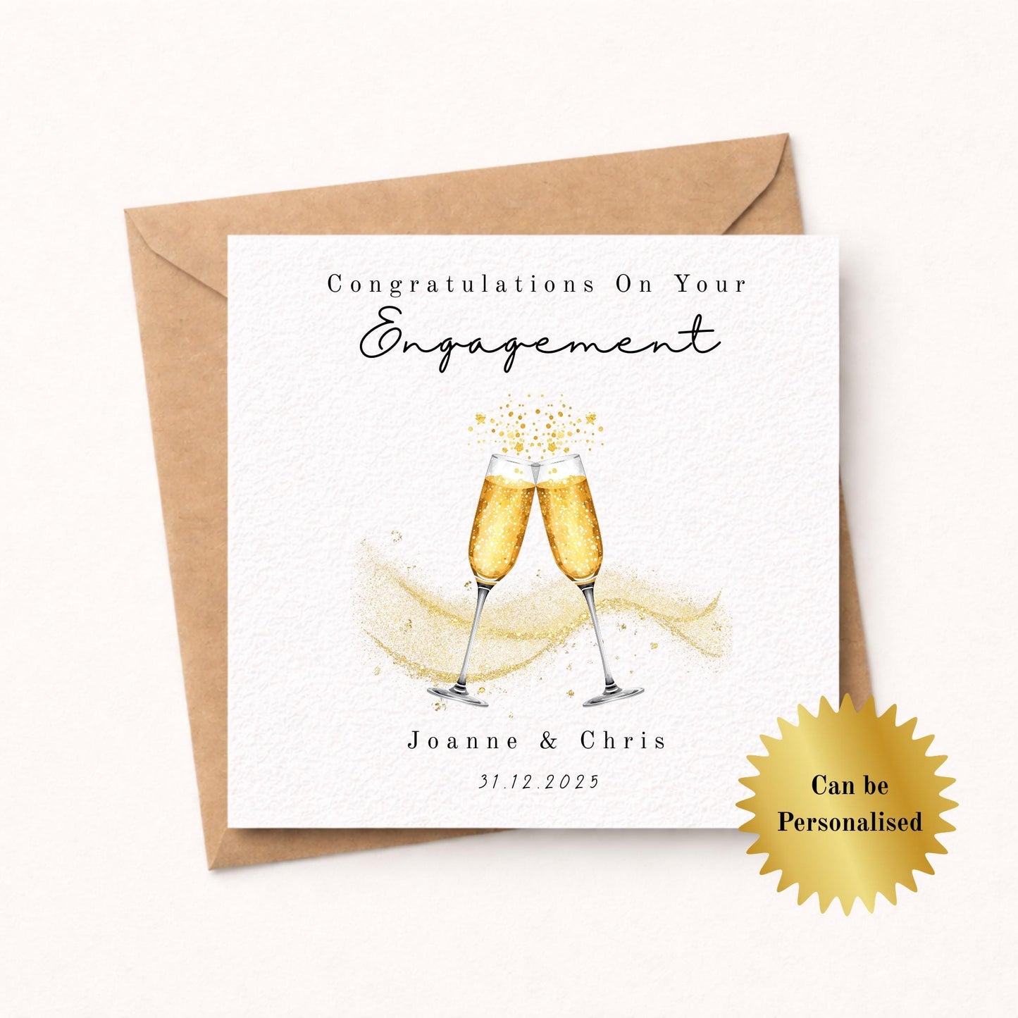 Personalised Engagement Card – Congratulations on your engagement