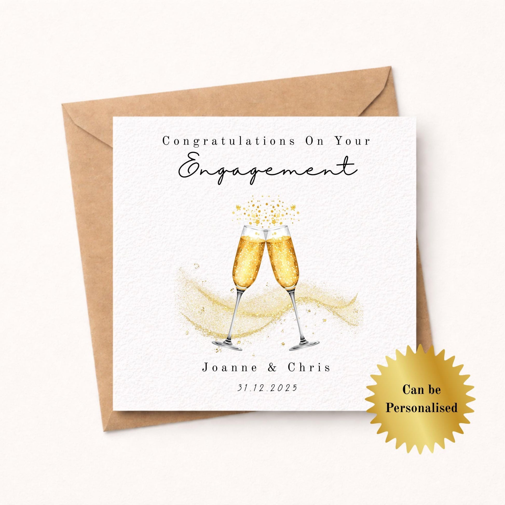 Personalised Engagement Card – Congratulations on your engagement