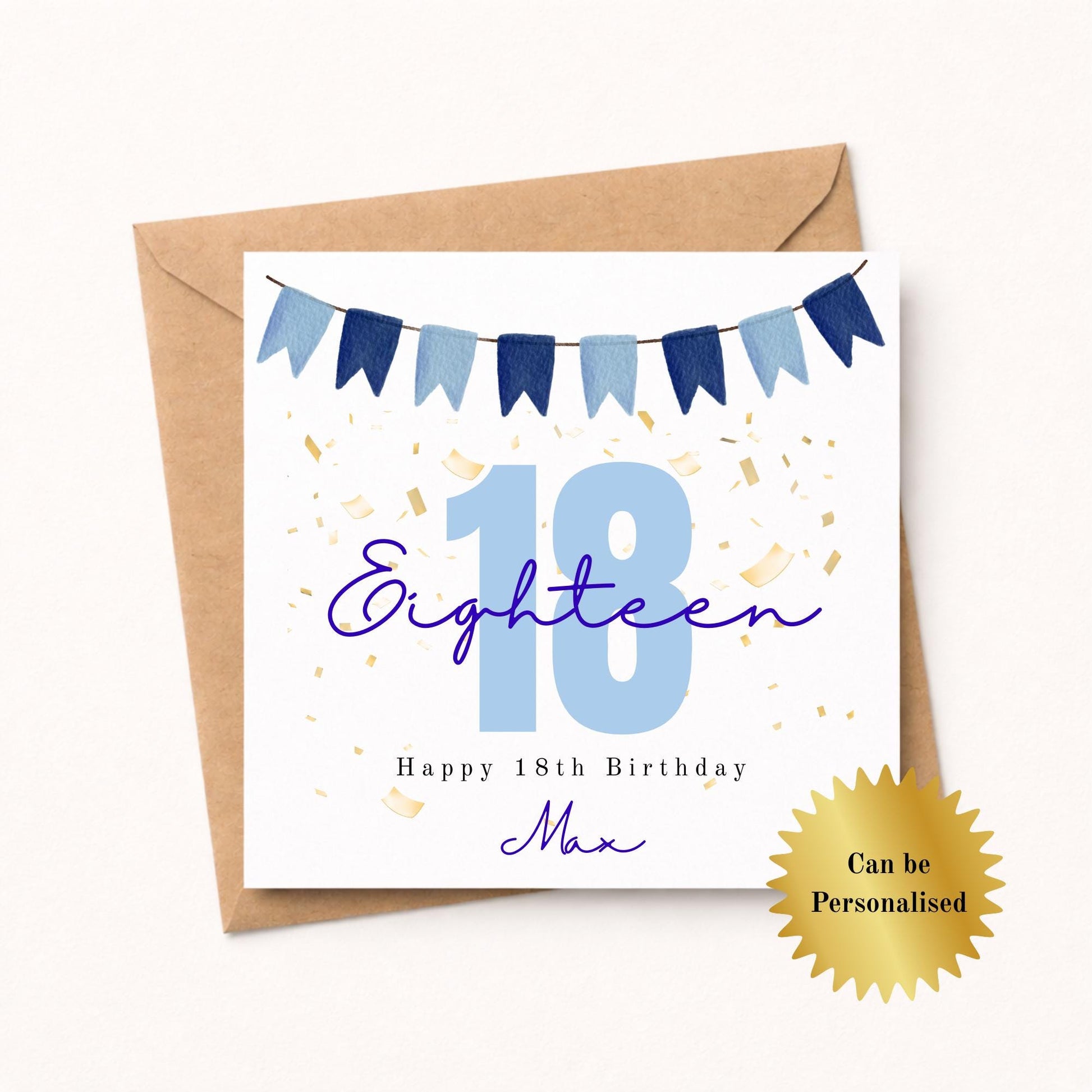Personalised 18th Birthday Card for Him