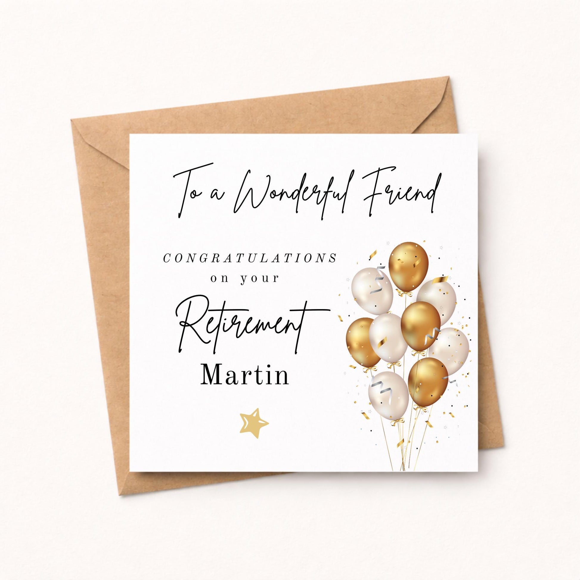 Personalised Retirement Card For a Wonderful Friend