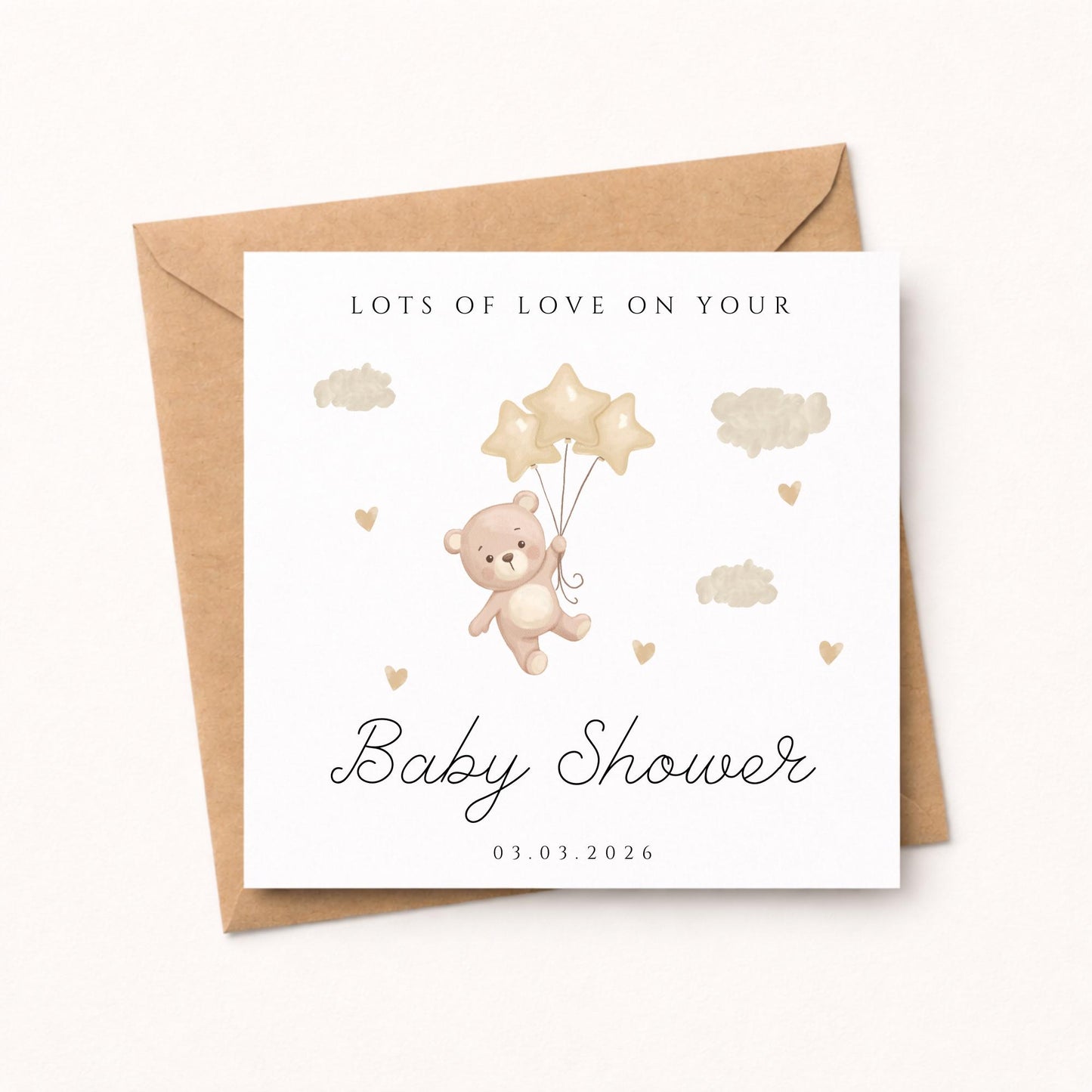 Personalised Baby Shower card