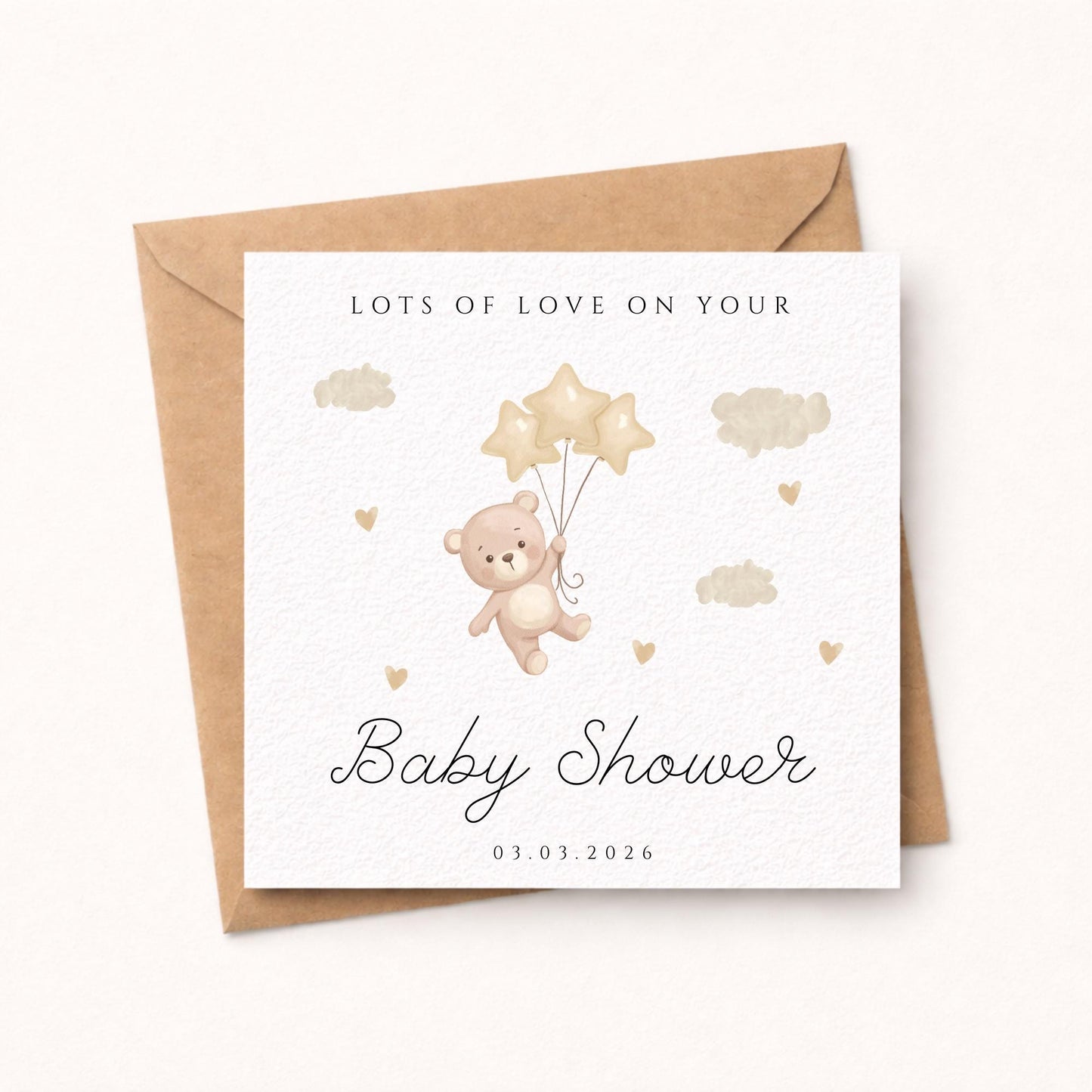 Personalised Baby Shower card