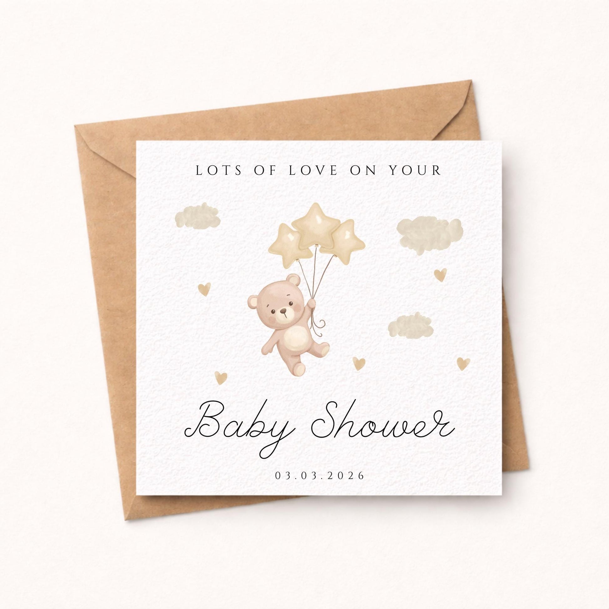 Personalised Baby Shower card
