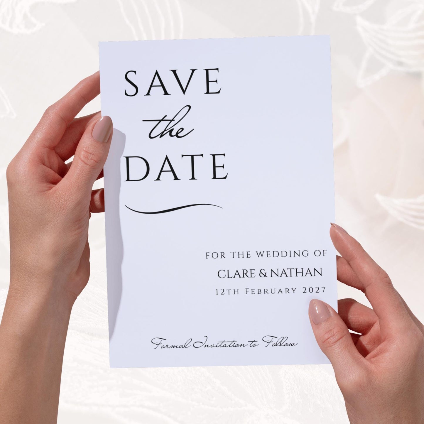 Personalised Save the Date Card