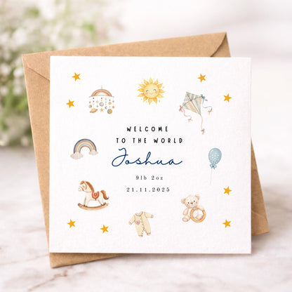 Personalised New Baby Card