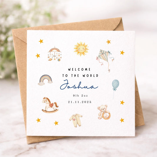 Personalised New Baby Card