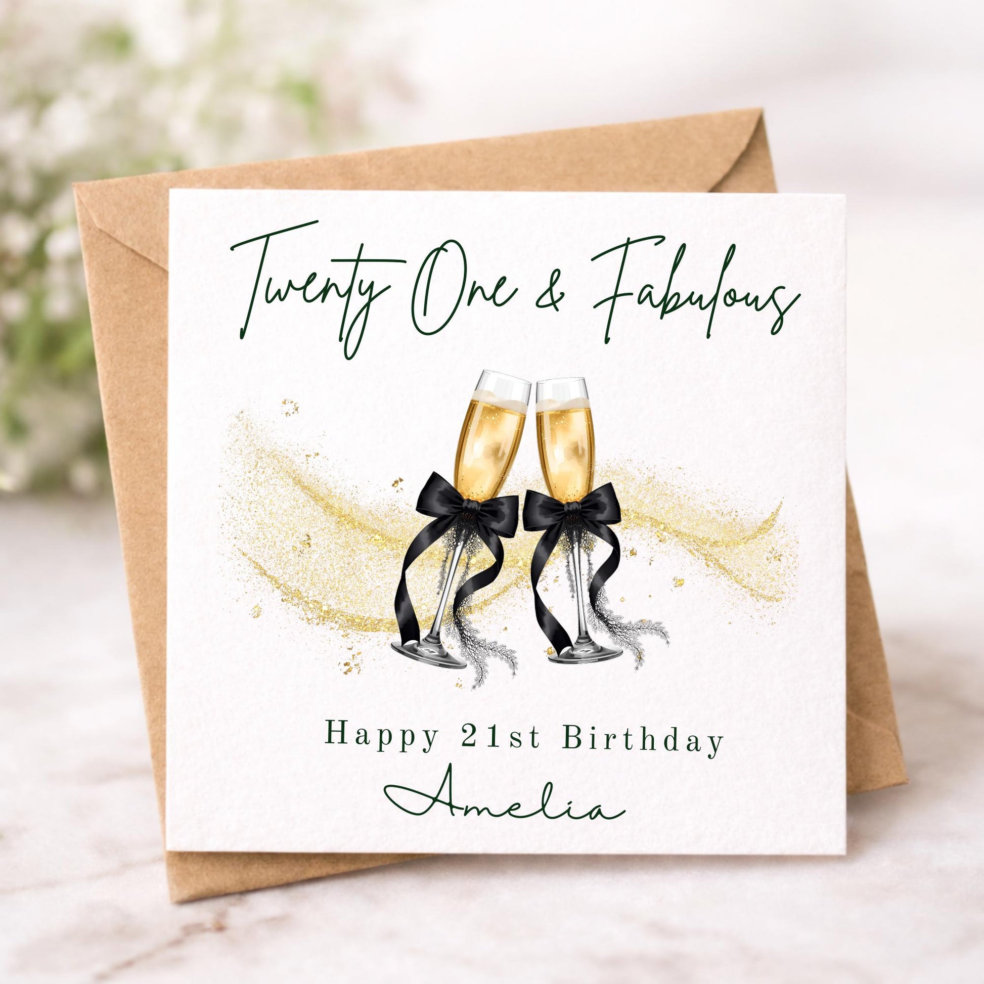 Personalised 21st Birthday Card for Her