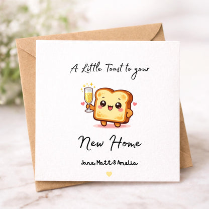 Personalised fun New Home Card