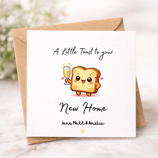 Personalised fun New Home Card