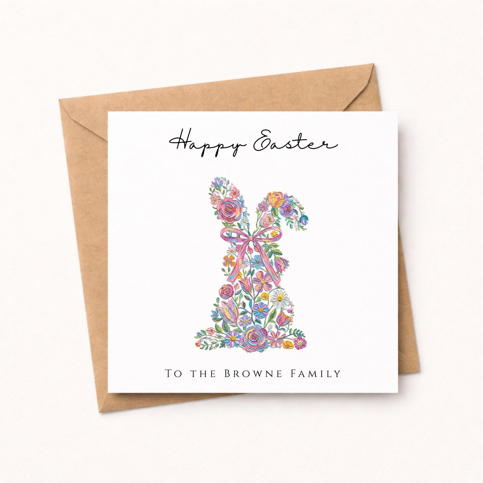 Personalised Easter Card, Happy Easter Card