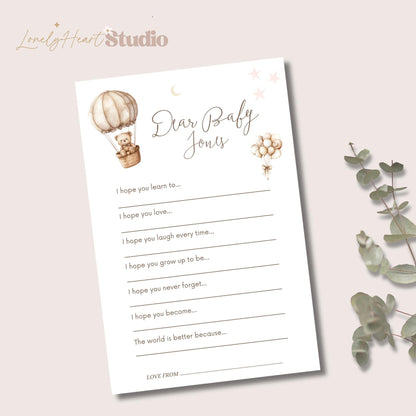 Personalised Baby Shower, uplifting hope message cards – a delightful baby shower game