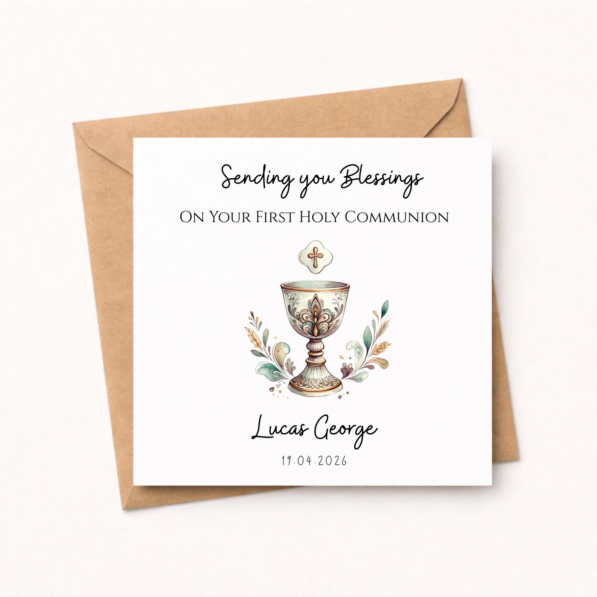 Personalised First Holy Communion Card