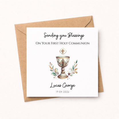 Personalised First Holy Communion Card