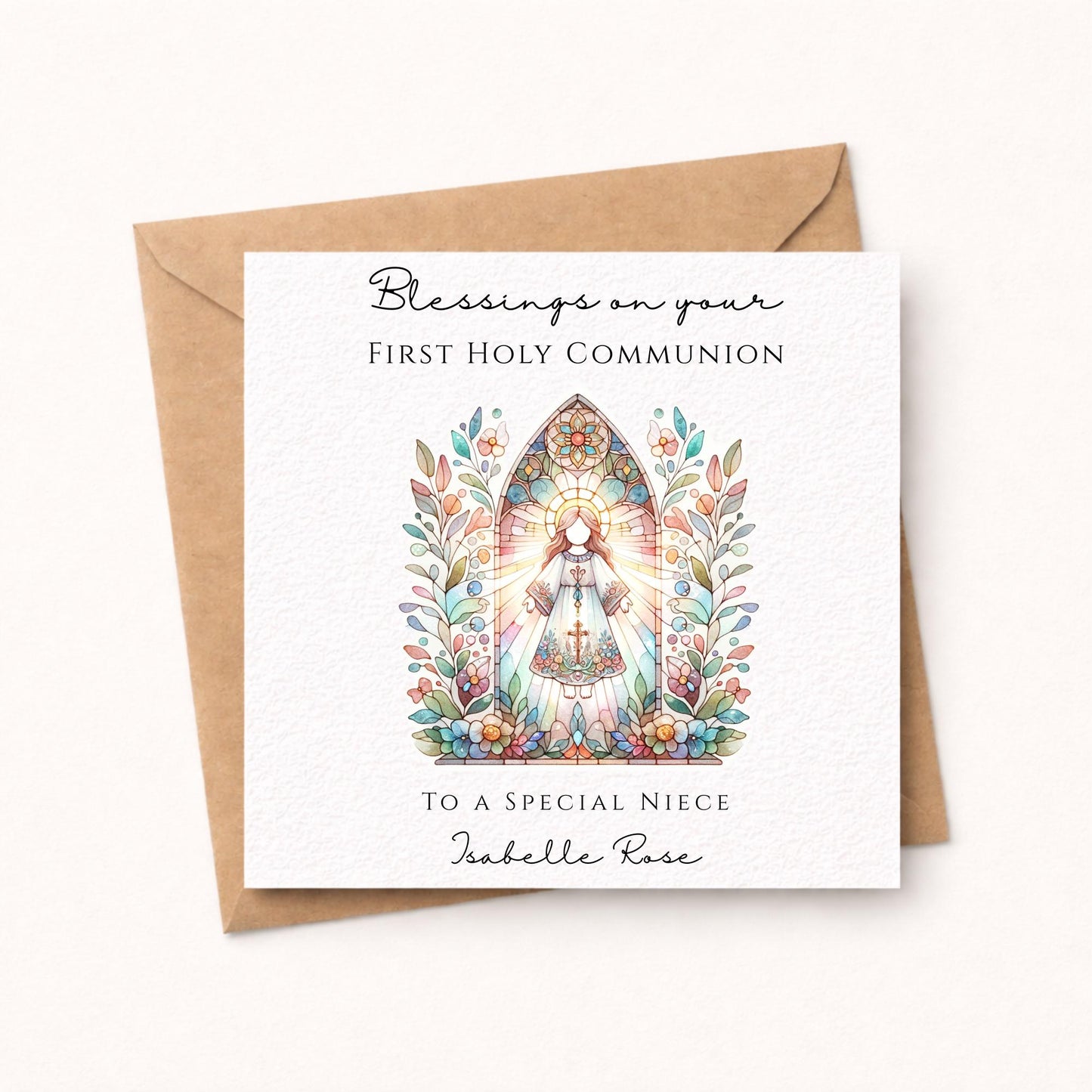 Personalised First Holy Communion Card