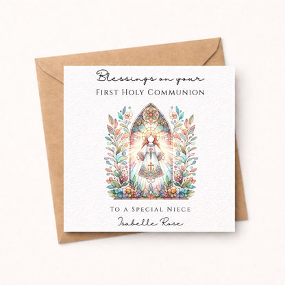 Personalised First Holy Communion Card