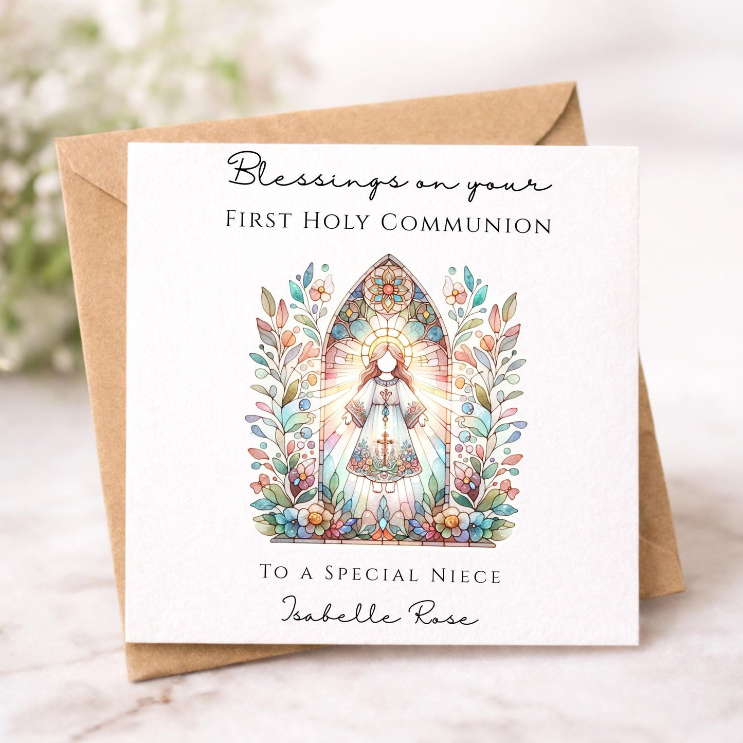 Personalised First Holy Communion Card