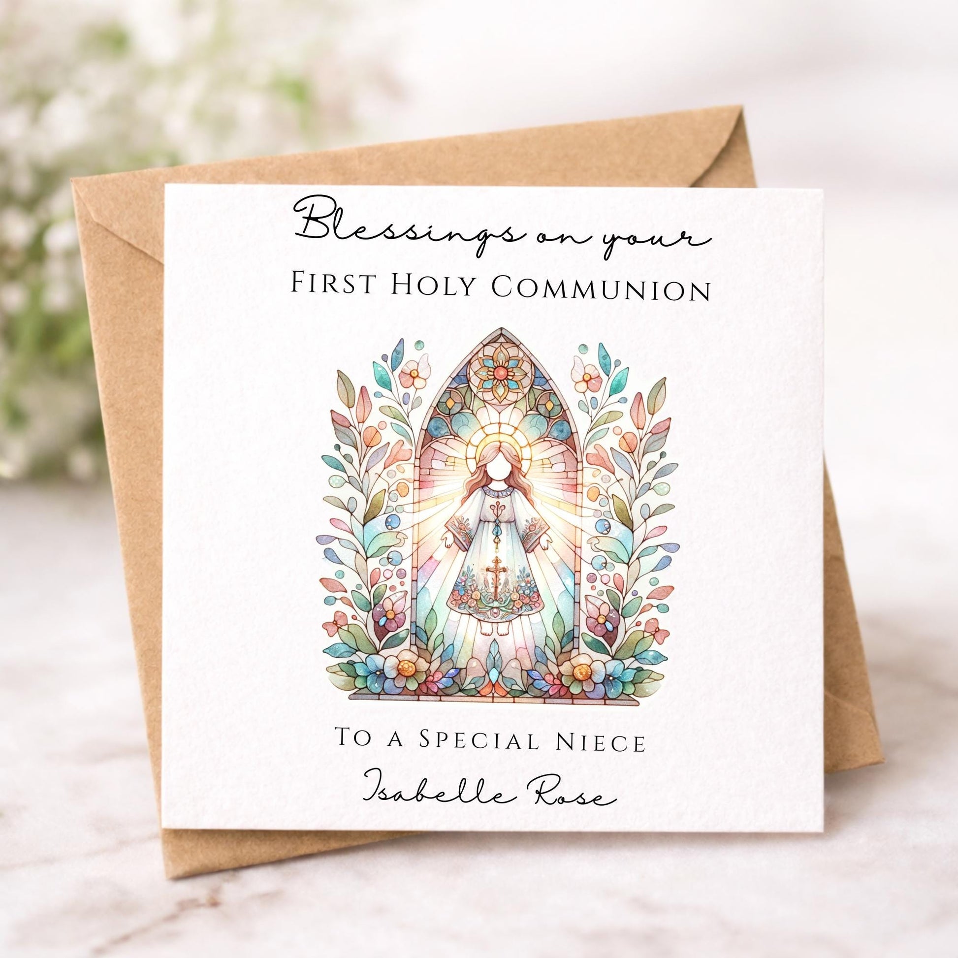 Personalised First Holy Communion Card