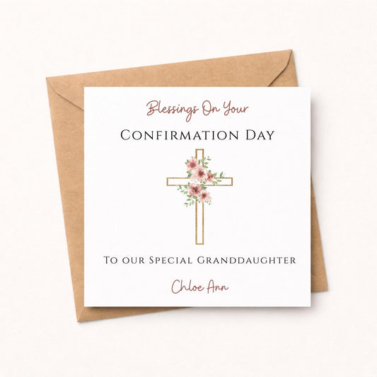 Personalised Confirmation Card For Her
