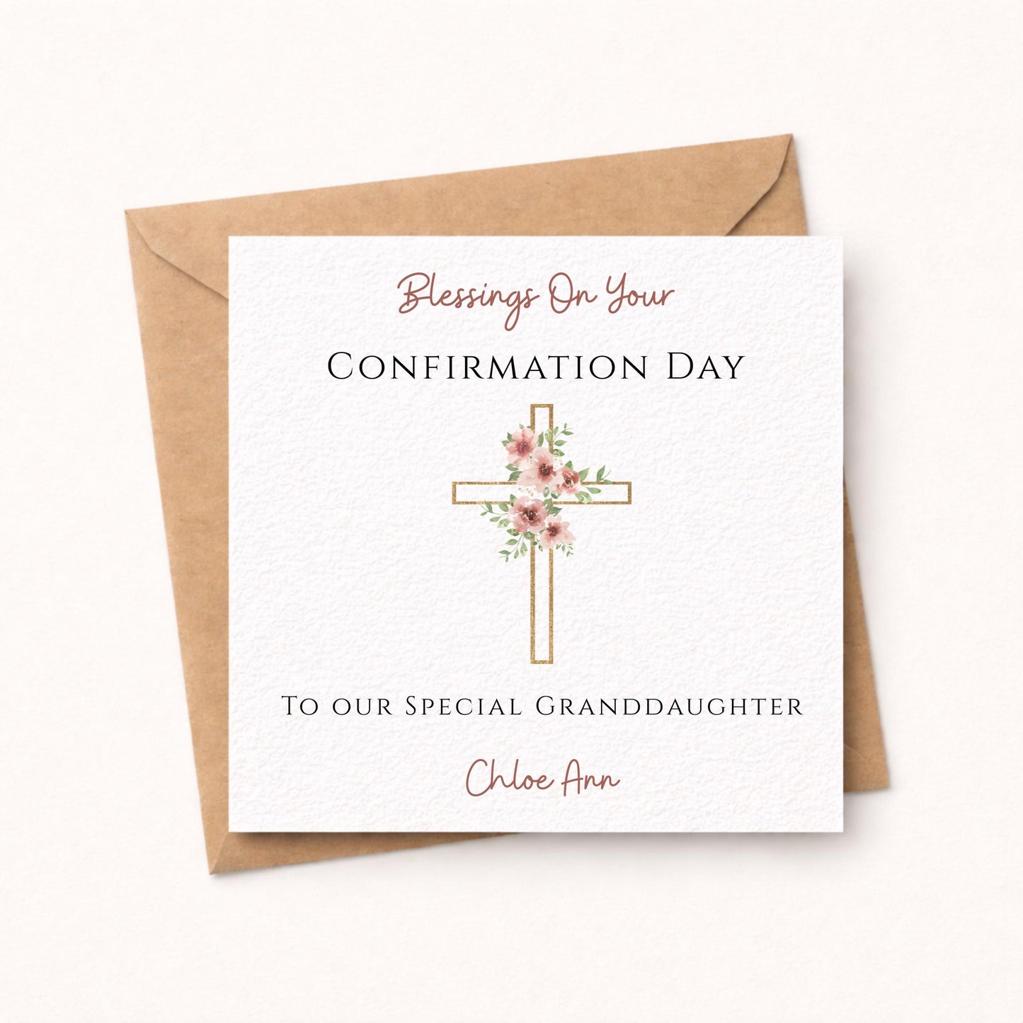 Personalised Confirmation Card For Her