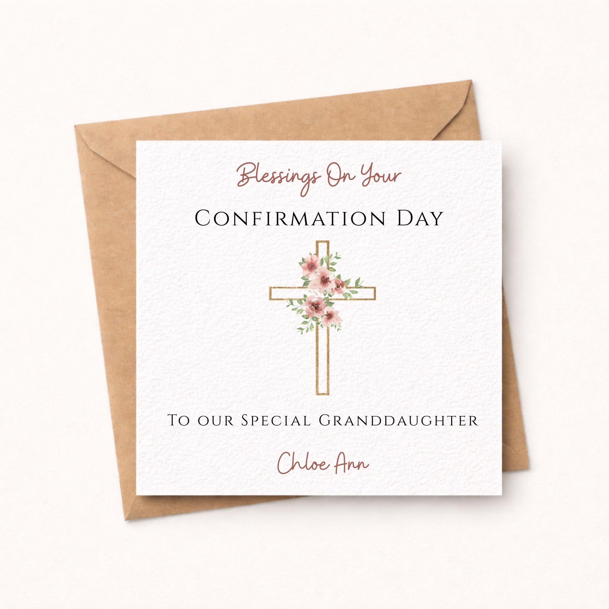 Personalised Confirmation Card For Her