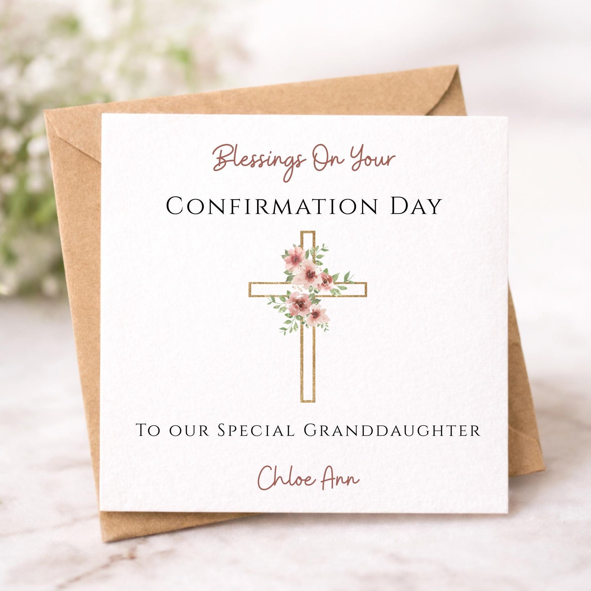 Personalised Confirmation Card For Her