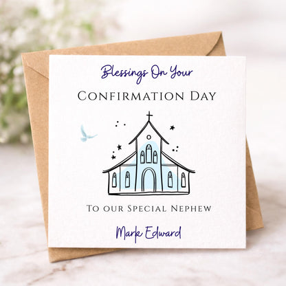 Personalised Confirmation Card For Him