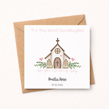Personalised Christening Card