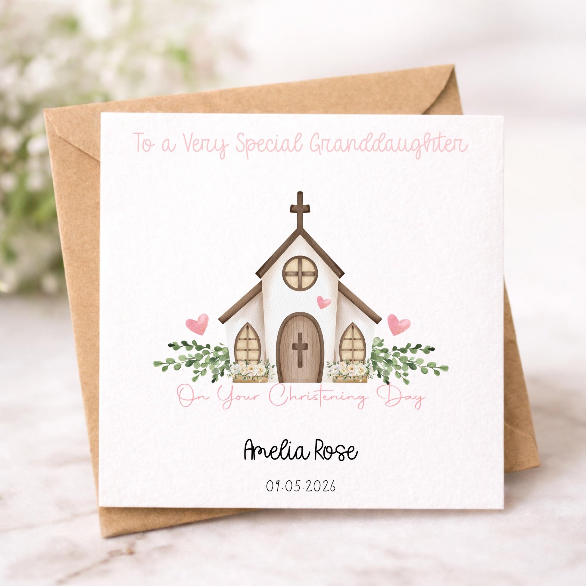 Personalised Christening Card