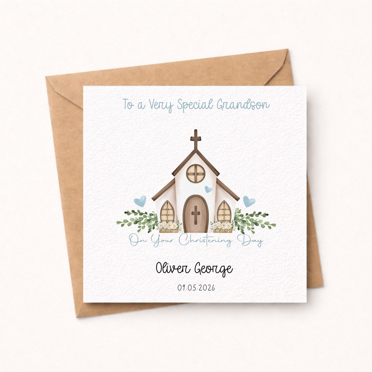 Personalised Christening Card