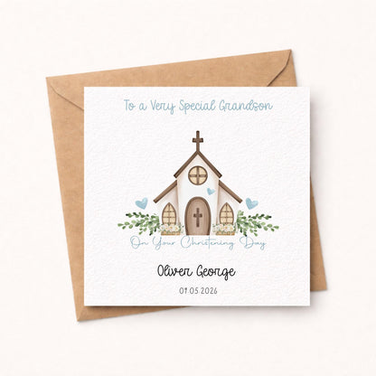Personalised Christening Card