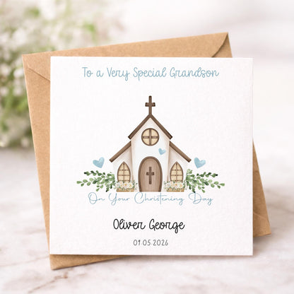 Personalised Christening Card