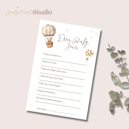Personalised Baby Shower, uplifting hope message cards – a delightful baby shower game