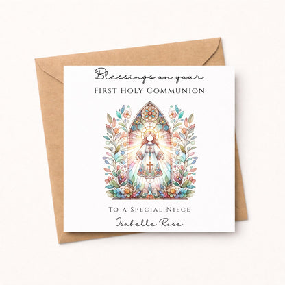 Personalised First Holy Communion Card