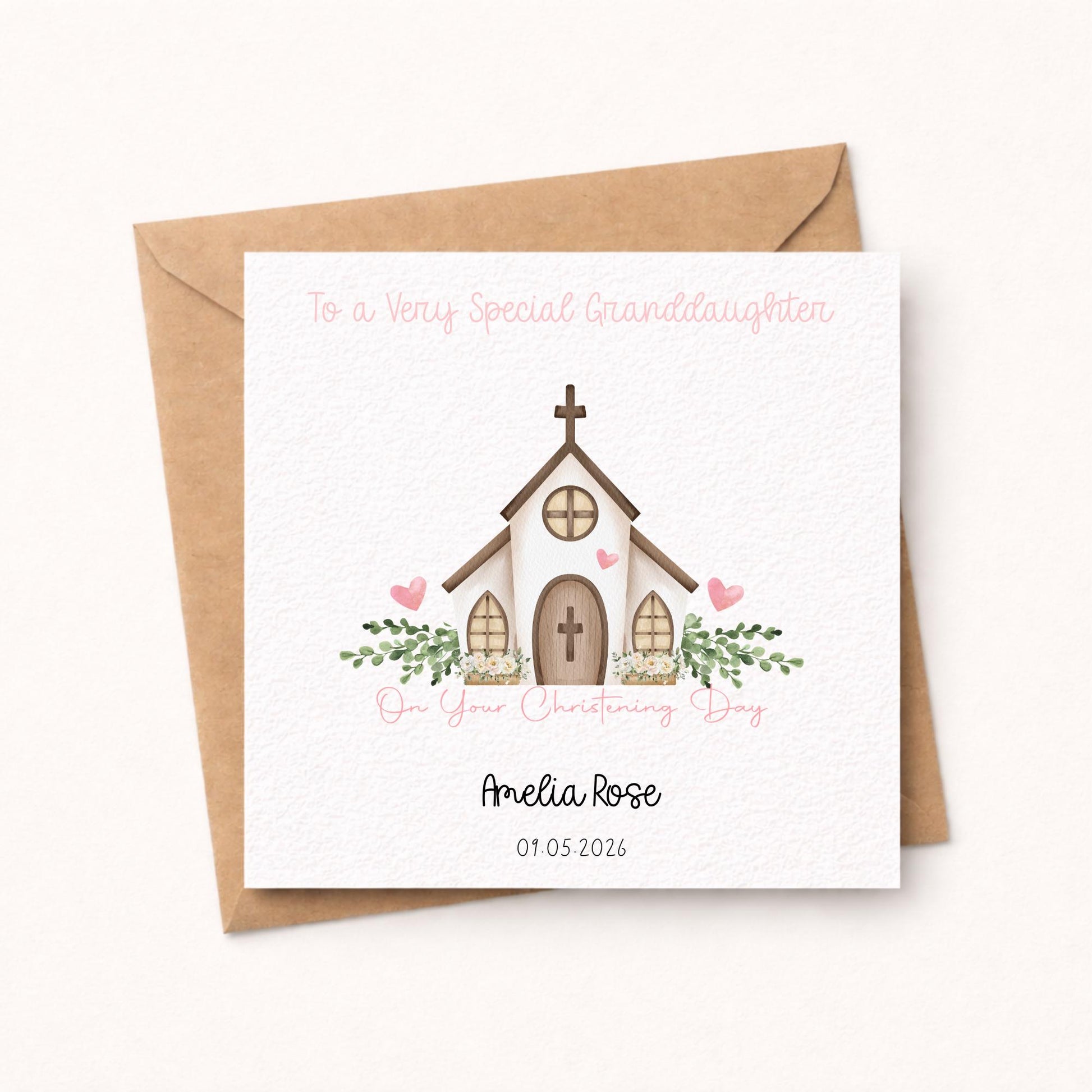 Personalised Christening Card