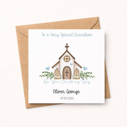 Personalised Christening Card