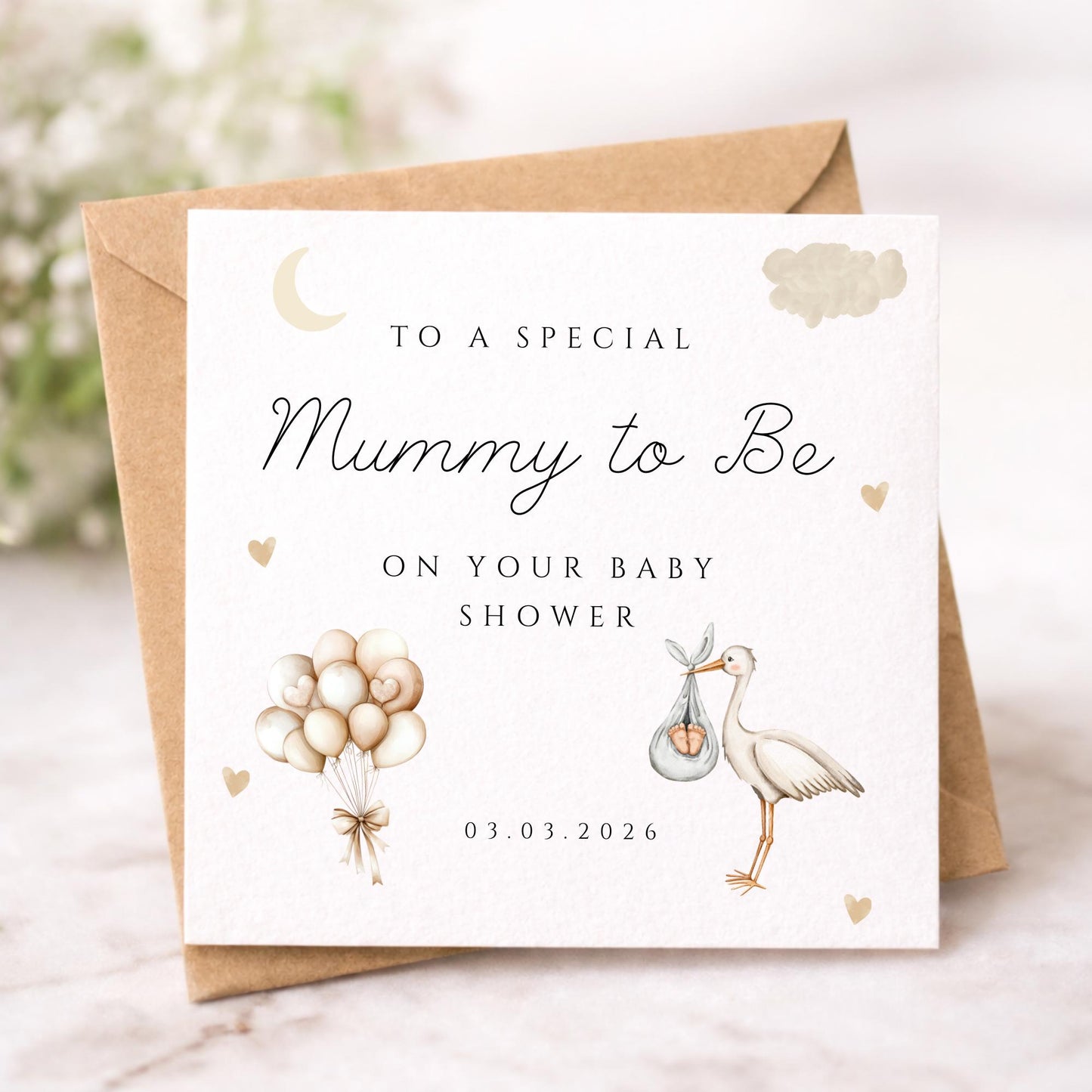 Baby shower card, Mummy to be
