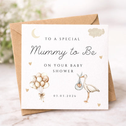Baby shower card, Mummy to be