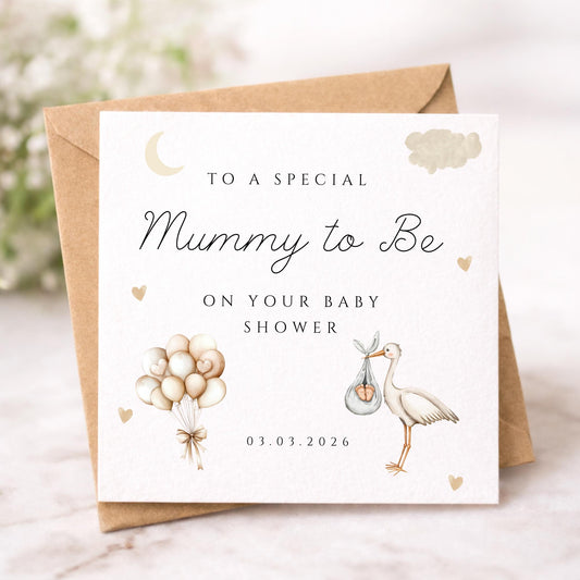 Baby shower card, Mummy to be