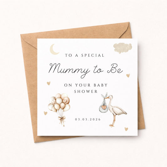 Baby shower card, Mummy to be