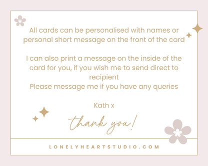 50th Wedding Anniversary Card – Personalised Golden anniversary celebration card