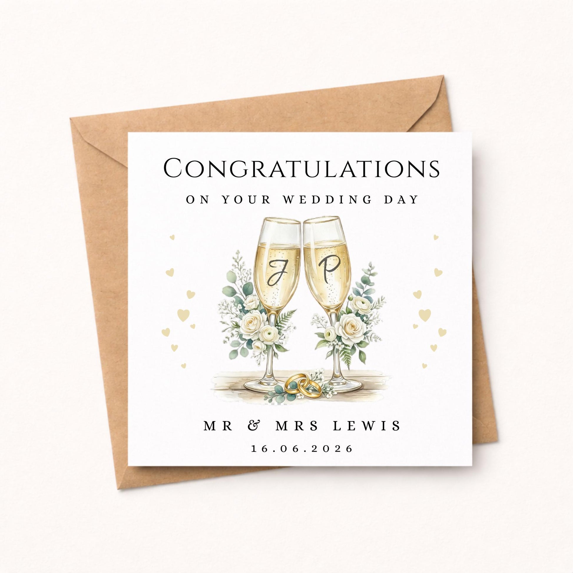 Wedding Card, Celebration for the happy couple
