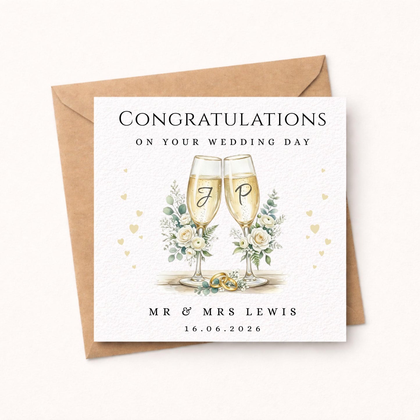 Wedding Card, Celebration for the happy couple