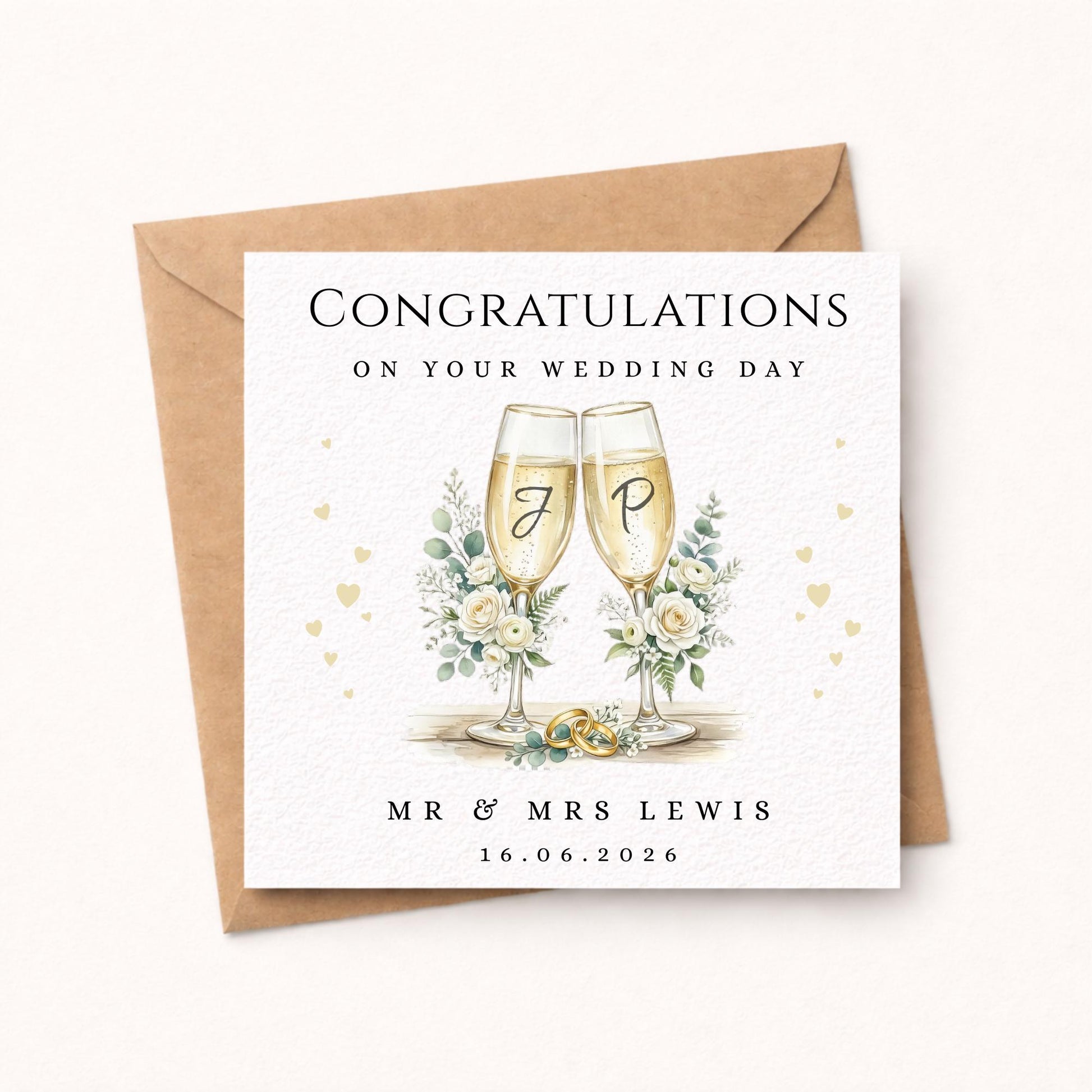 Wedding Card, Celebration for the happy couple