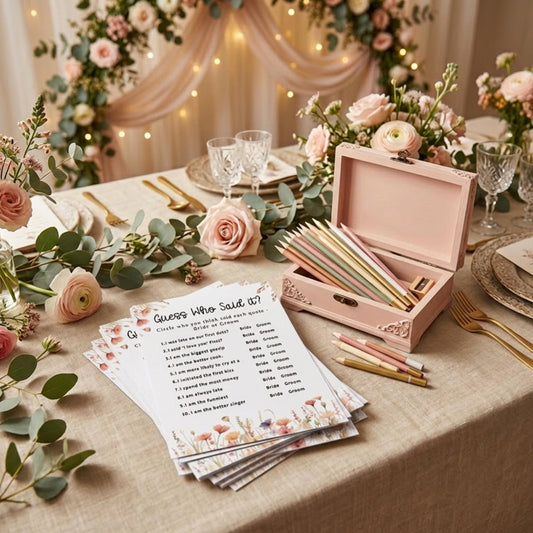 Guess Who Said It Wedding Game: Funny Couples Quiz