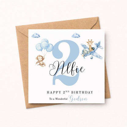 Personalised boys Birthday Card