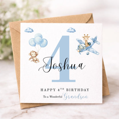 Personalised boys Birthday Card