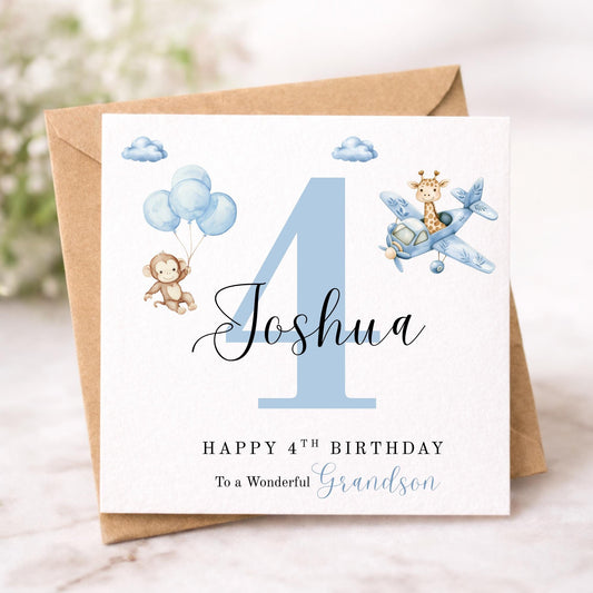 Personalised boys Birthday Card
