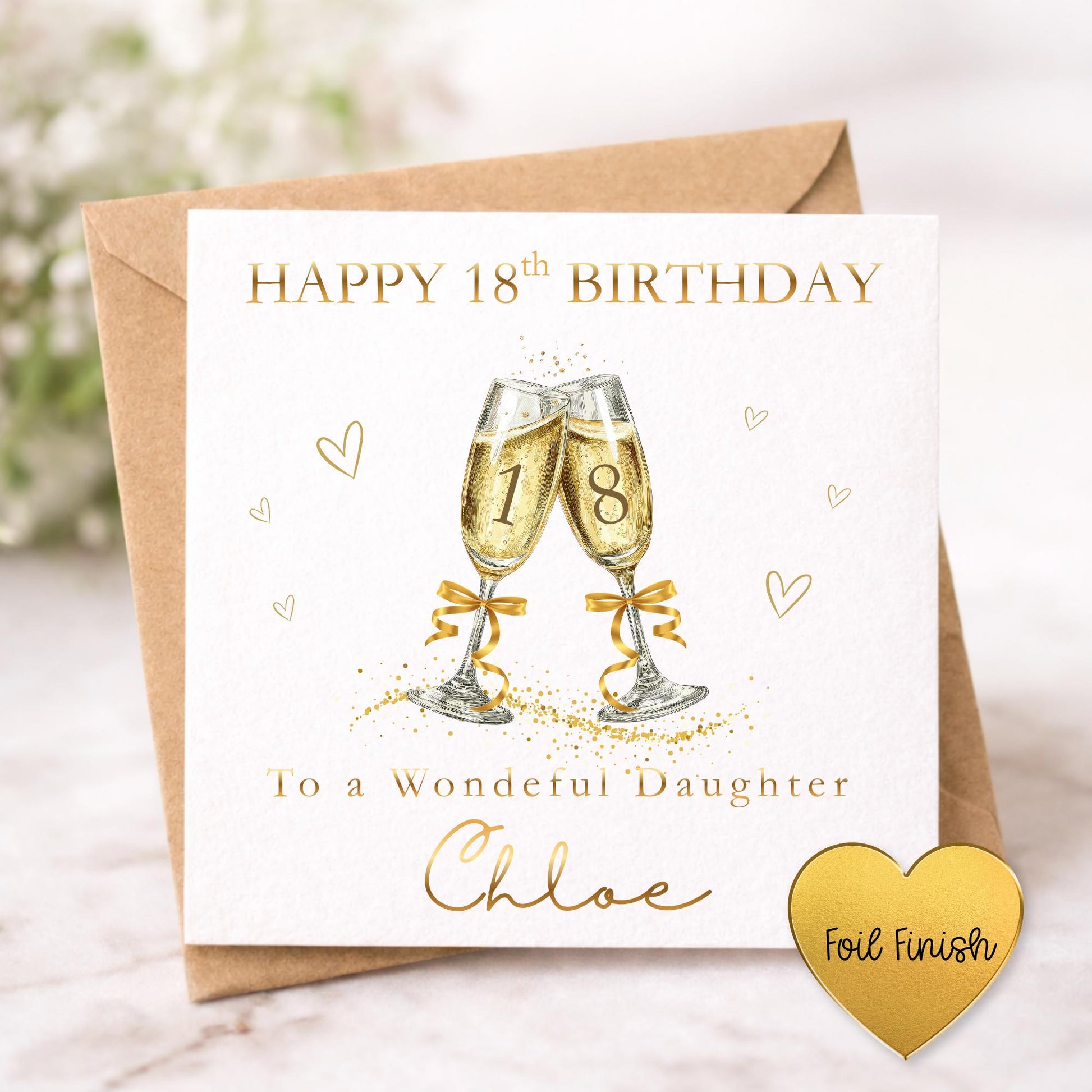 Personalised 18th Birthday Card for Daughter